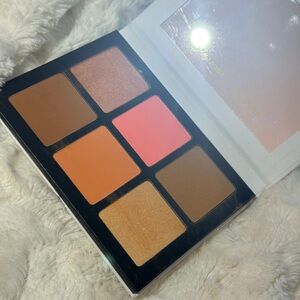 Lilly Lashes Highlighter Palette with Pink, Orange, and Gold Shades